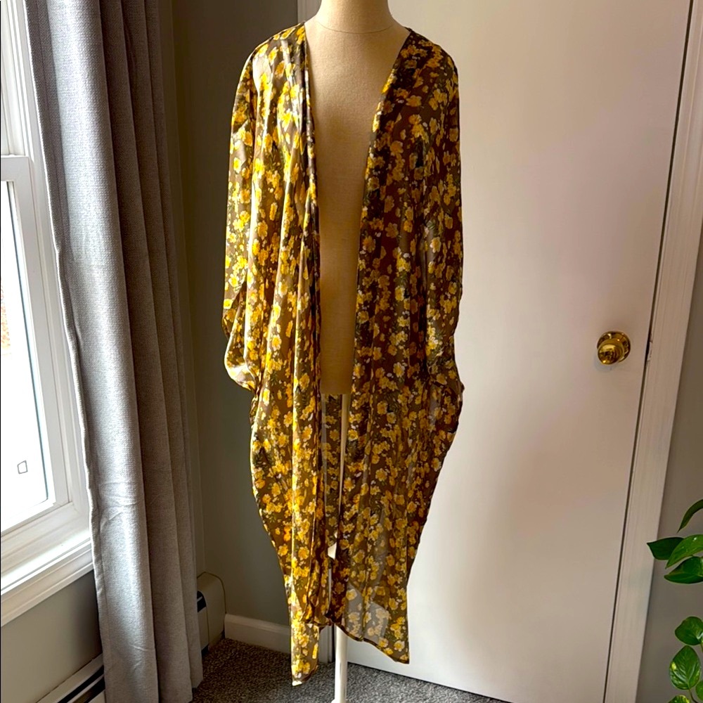 Floral Sheer shawl Anderson and Lauth & Lauth